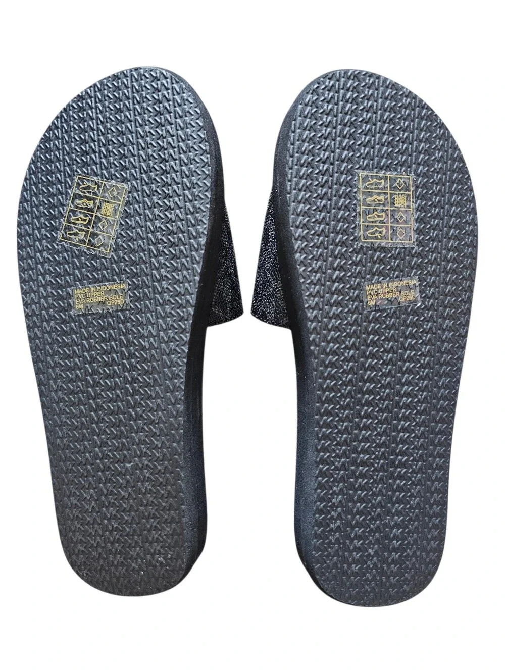 Michael Kors Women's Wade Black Logo Slide Sandals, Size 6m, New